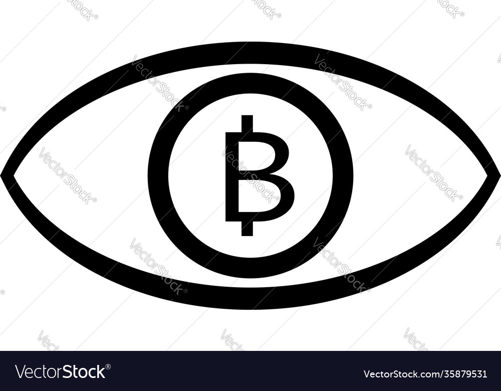 Bitcoin is open to customers on exchange vector image Bitcoin is open to customers on exchange