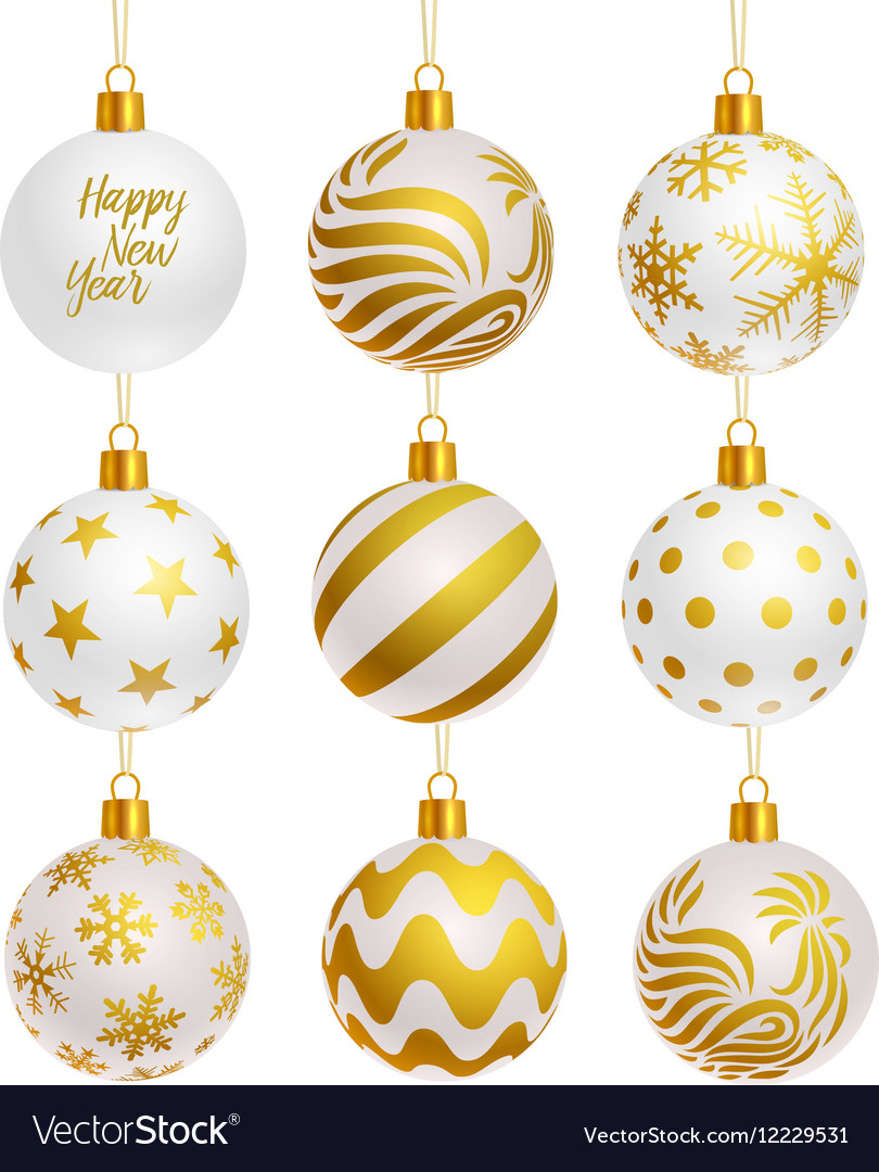 Christmas tree balls icons