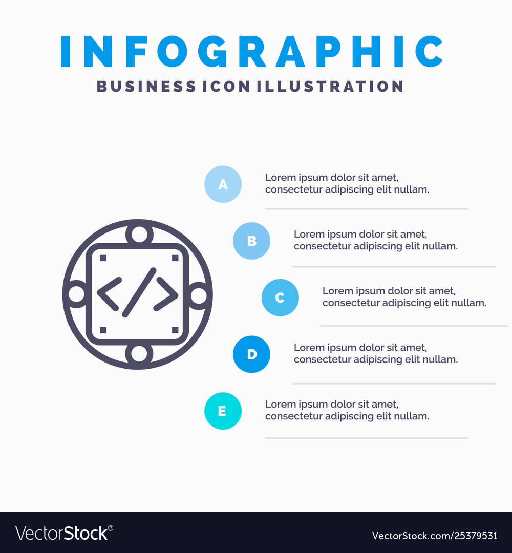 Code benutzerdefinierte Implementierung Management Produkt vector image Code benutzerdefinierte Implementierung Management Produkt