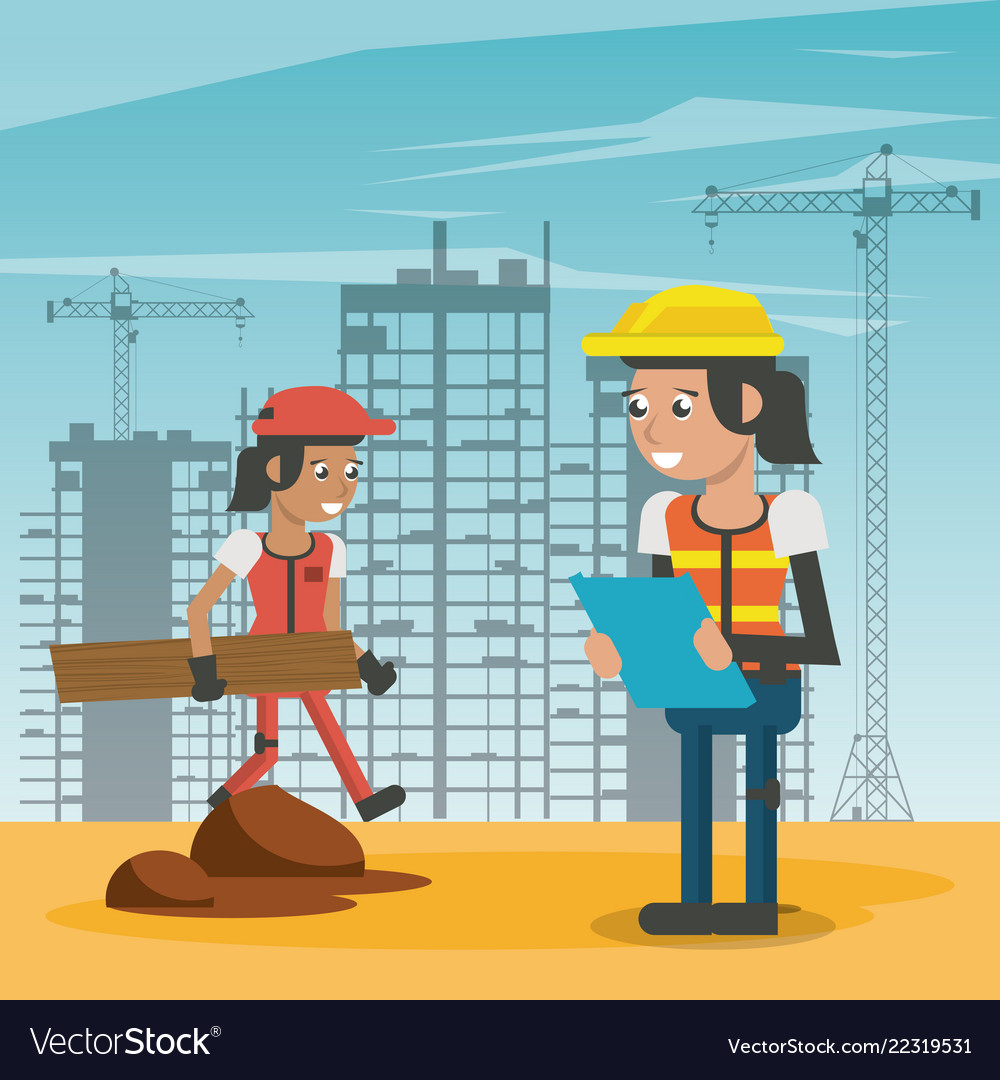 Construction workers cartoons