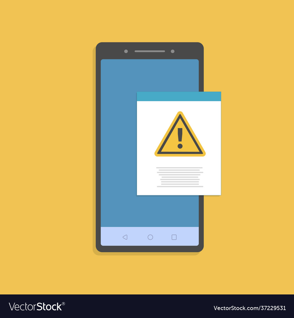 Document with alert or error notification bubble Vector Image Document with alert or error notification bubble