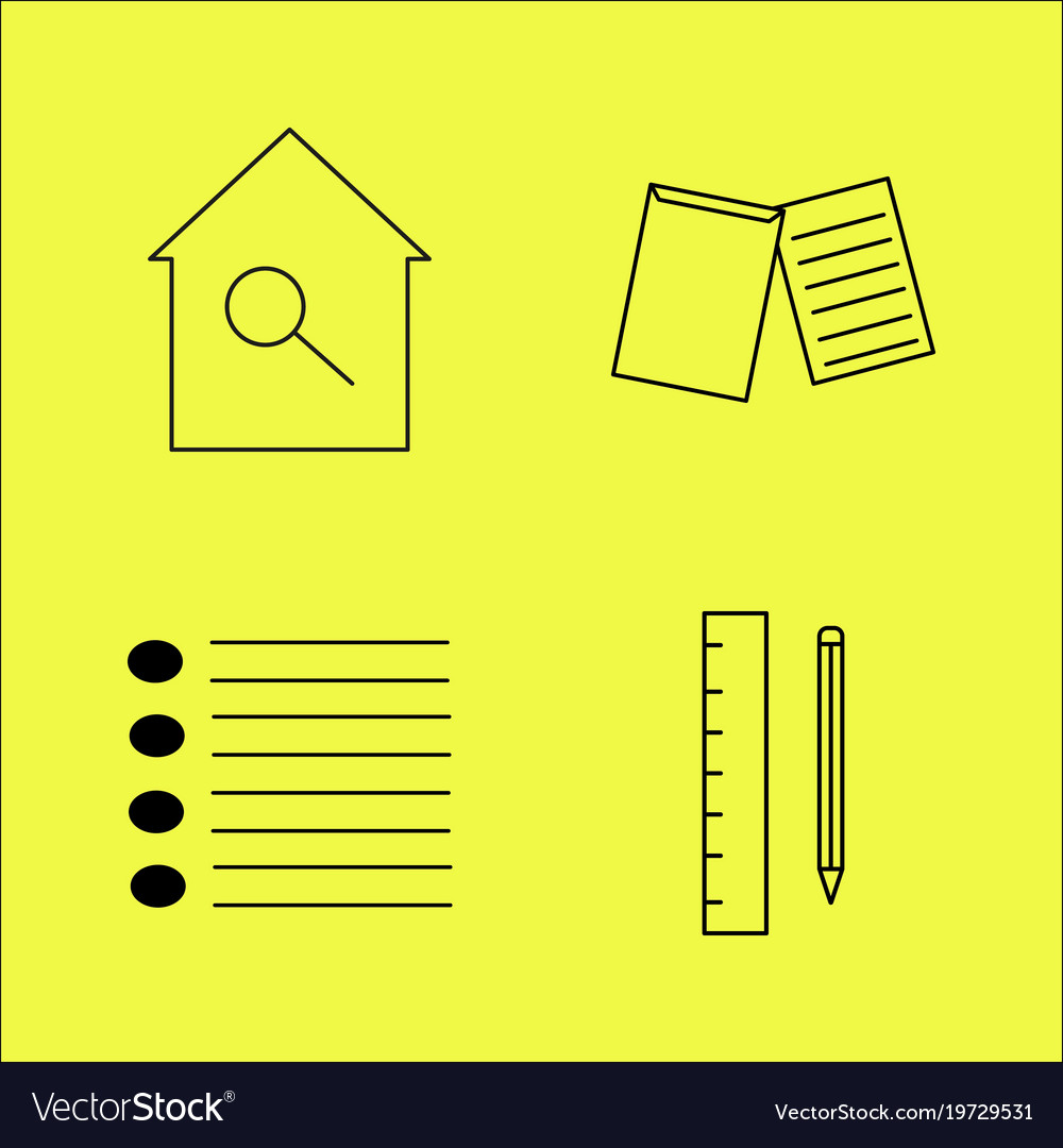 Essential linear icon set