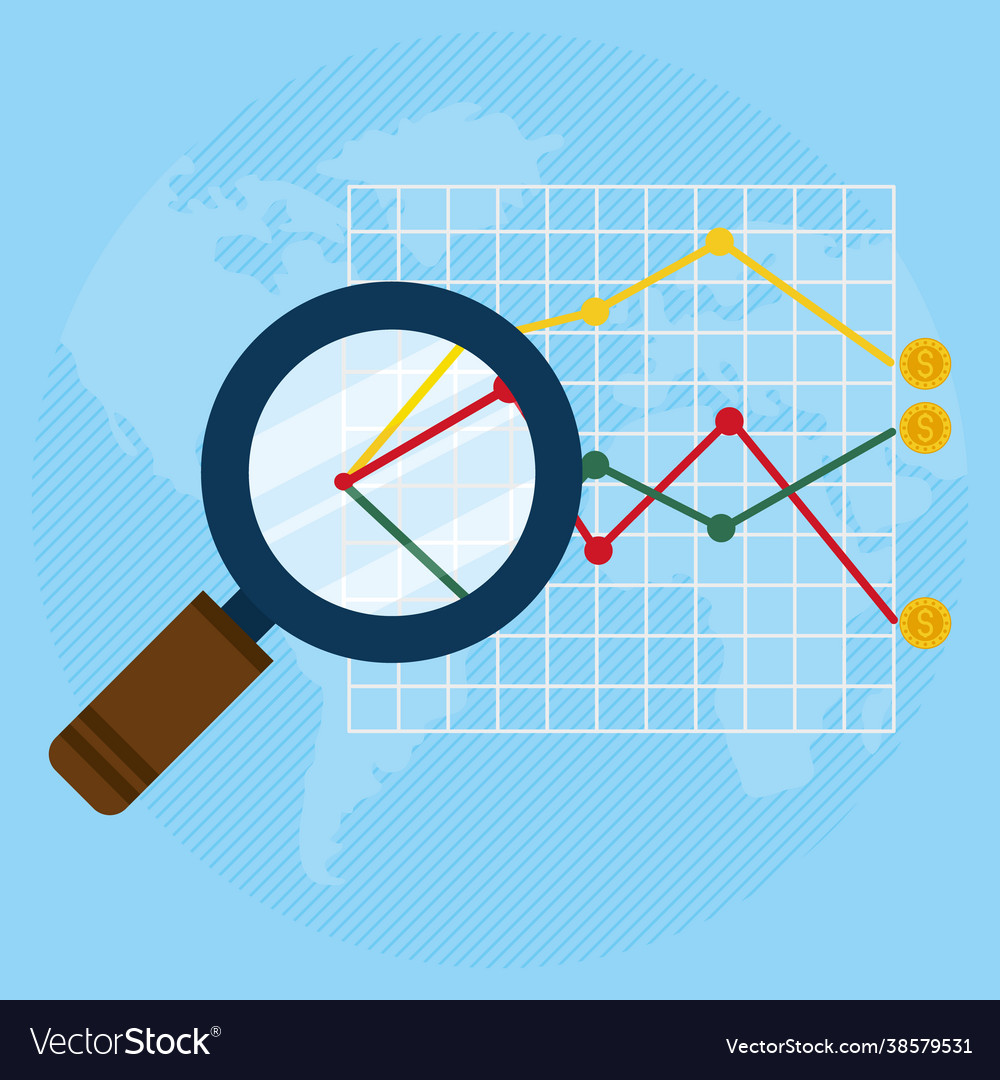 Financial chart Royalty Free Vector Image - VectorStock