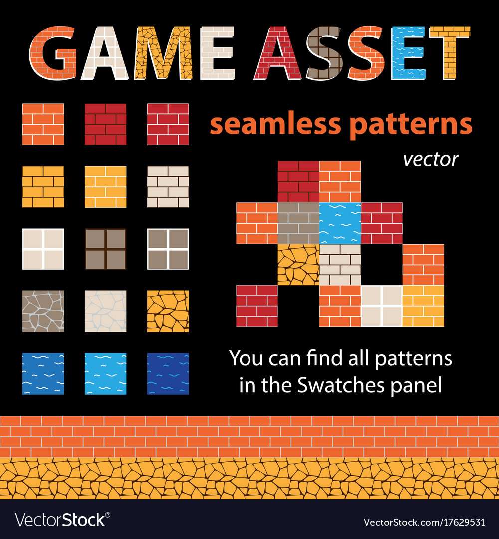Game asset seamless patterns
