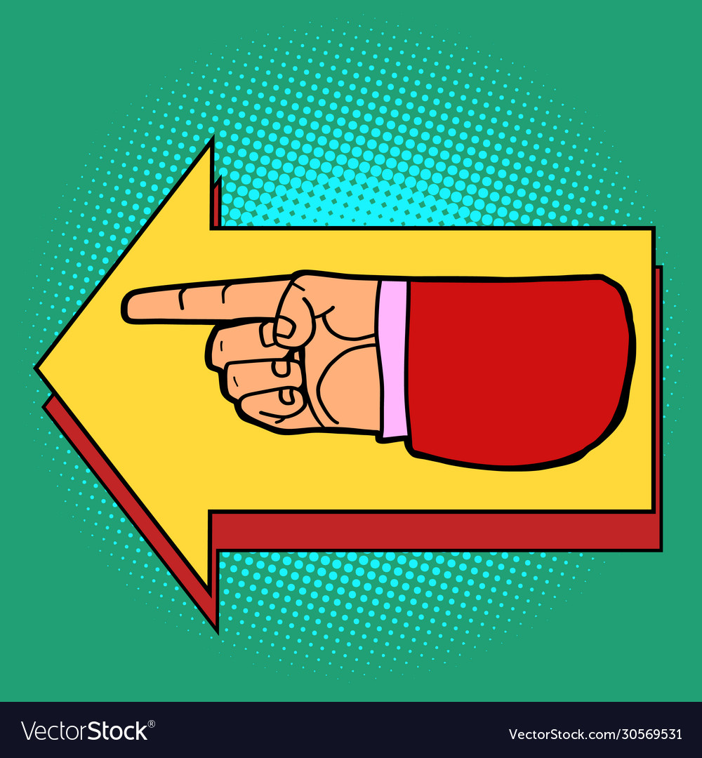 Hand Pointer Route Icon