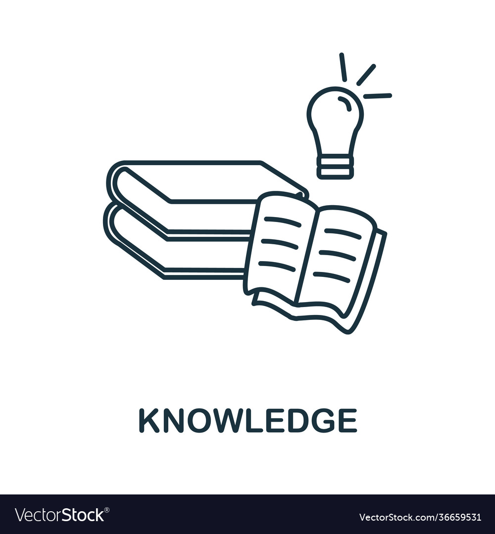 Knowledge icon simple from startup collection