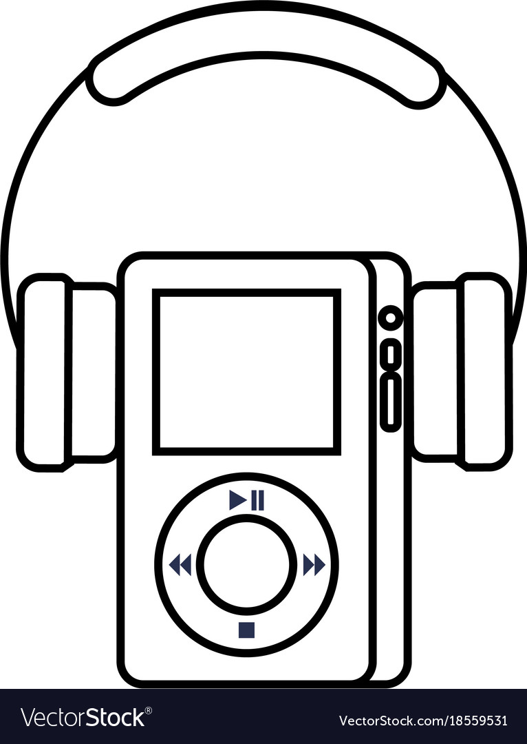 Multimedia mp player and headphones display button