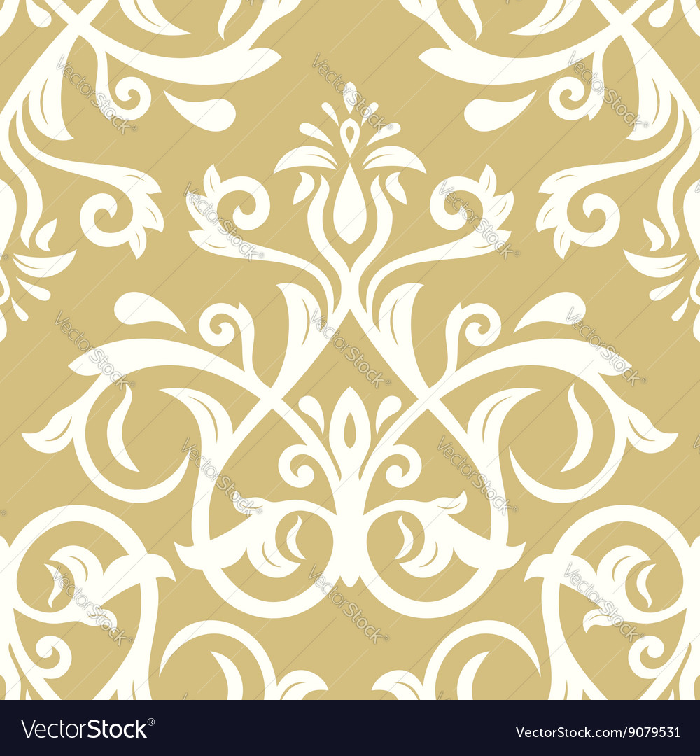 Seamless wallpaper in the style of baroque Vector Image