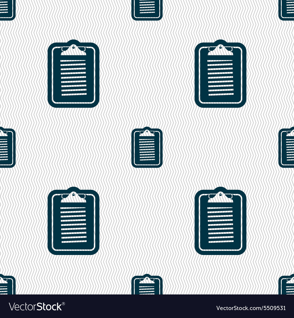 Text file icon sign seamless pattern