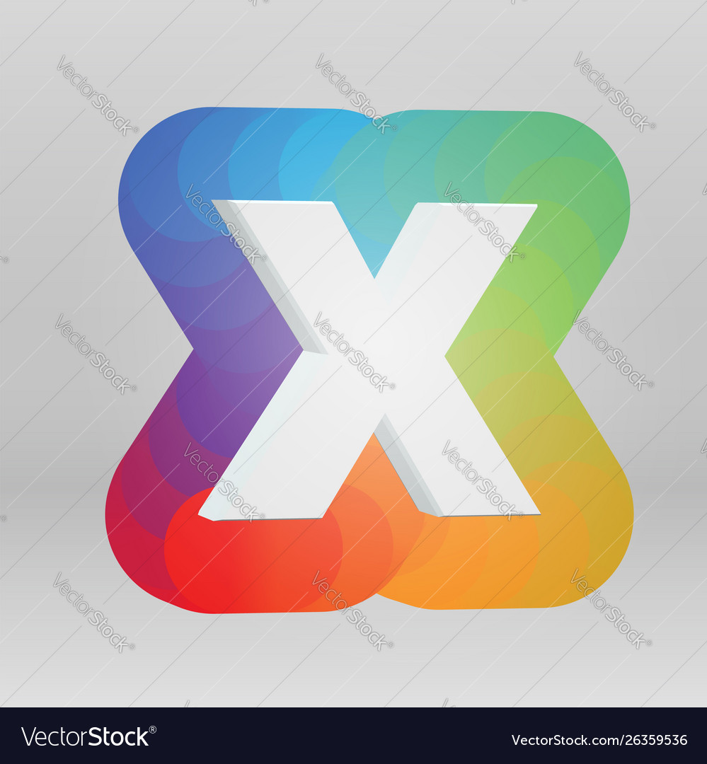 3d character from a fontset with colorful vector image 3d character from a fontset with colorful