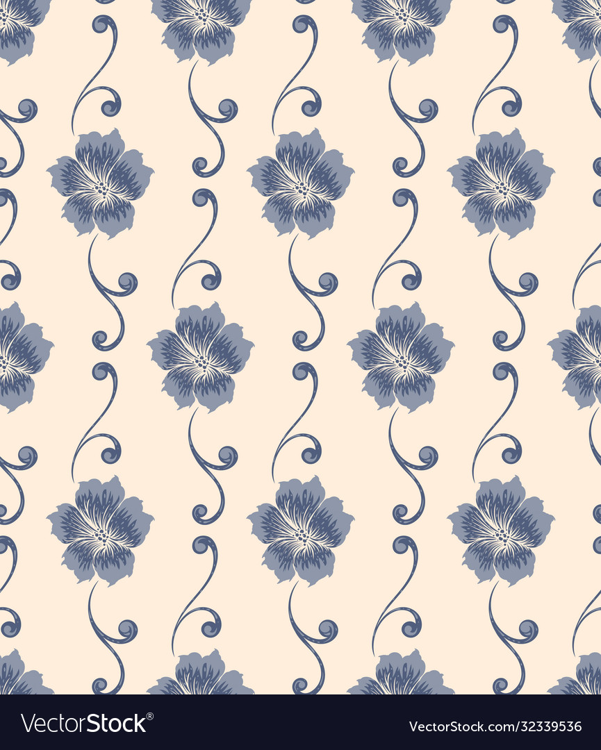 Damask seamless pattern element classical vector image Damask seamless pattern element classical