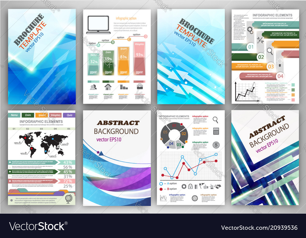 Infographic templates and abstract creative