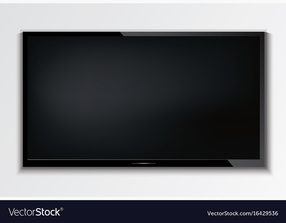 Led Tv Hanging On Wall Background Royalty Free Vector Image - Tv Hanging On Wall Led Tv Hanging On Wall Background Royalty Free Vector Image - Tv Hanging On Wall