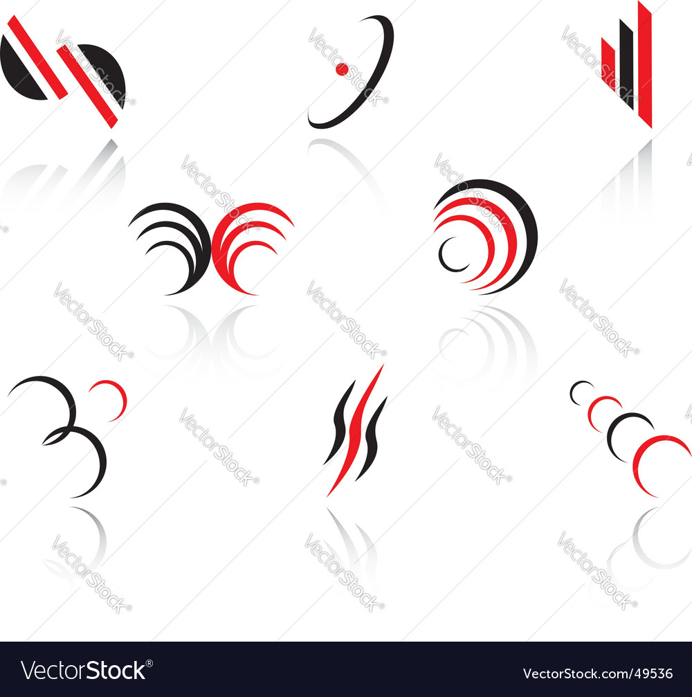 Set of symbols Royalty Free Vector Image - VectorStock