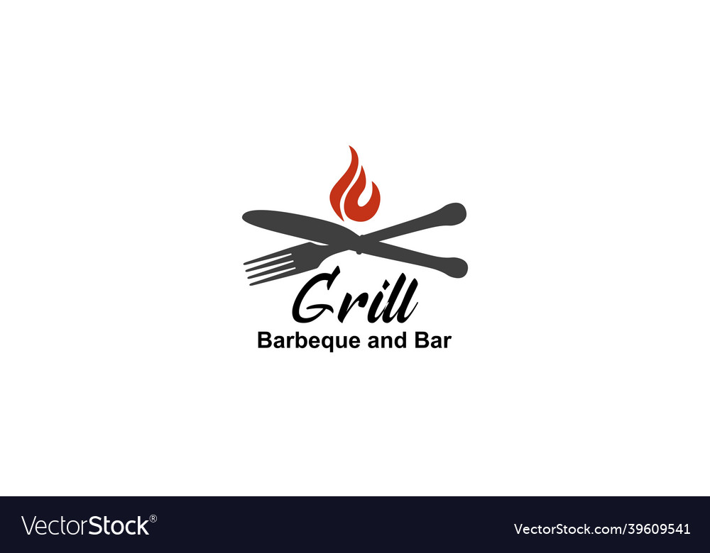 Barbecue bbq grill restaurant food drink logo