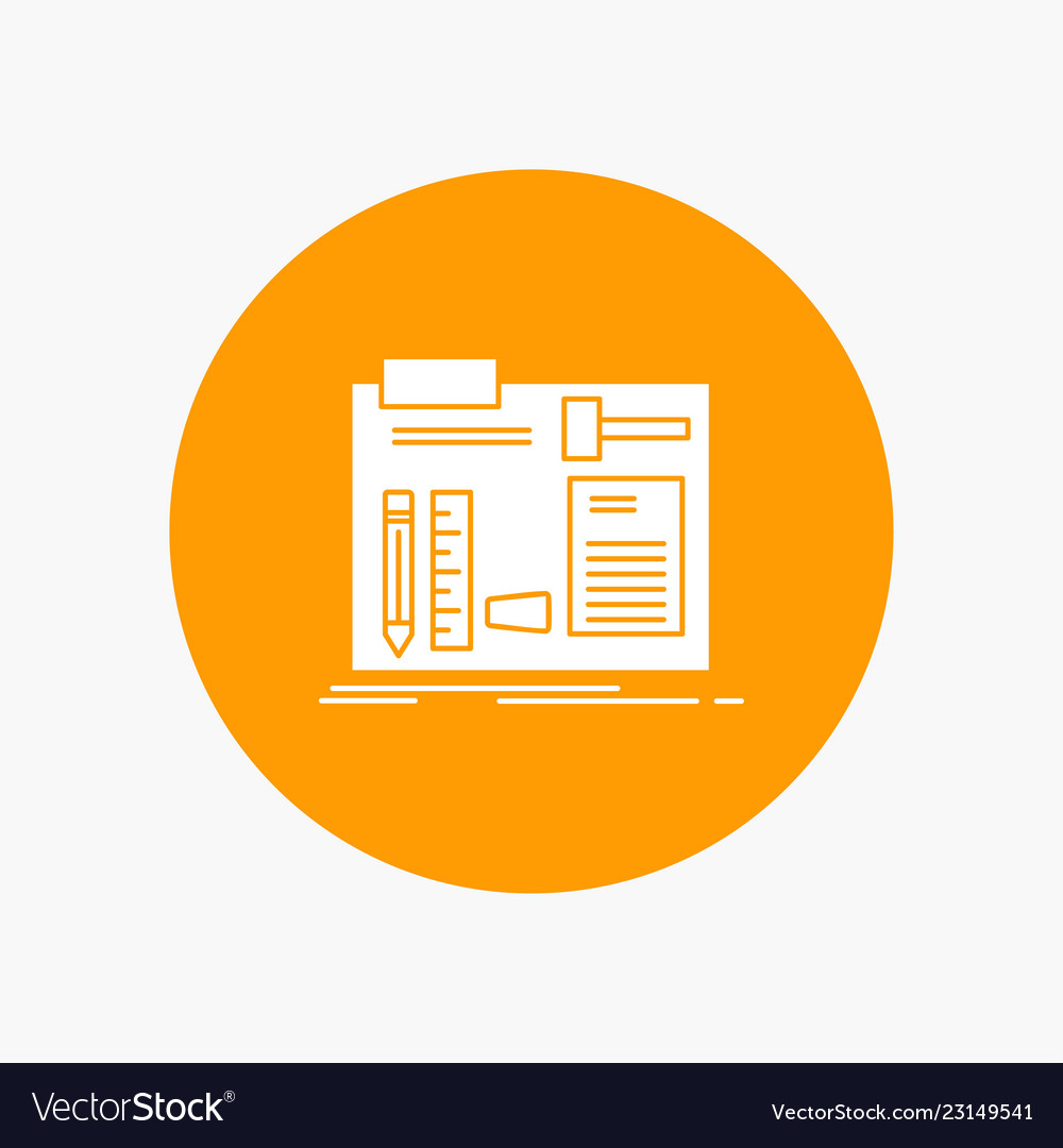 Build construct diy engineer workshop white glyph Vector Image Build construct diy engineer workshop white glyph