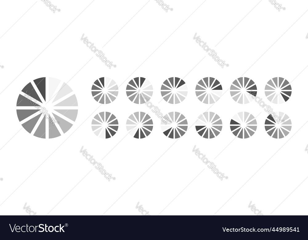 Circular Loading-Puffering-Symbole vector image Circular Loading-Puffering-Symbole