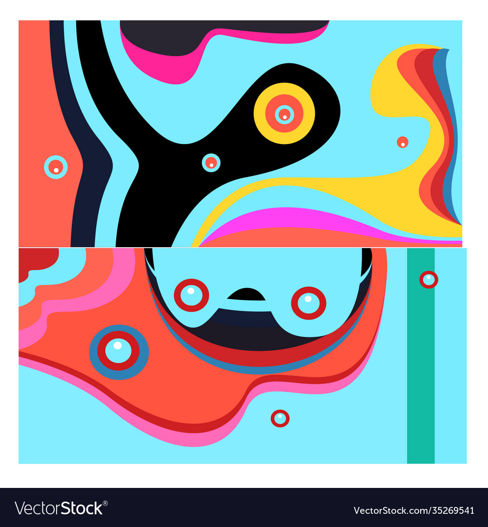 Colorful geometric and curve background pattern Vector Image Colorful geometric and curve background pattern