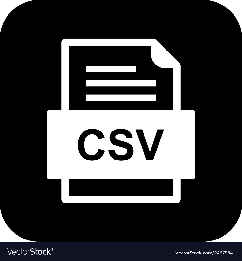 Csv file document icon