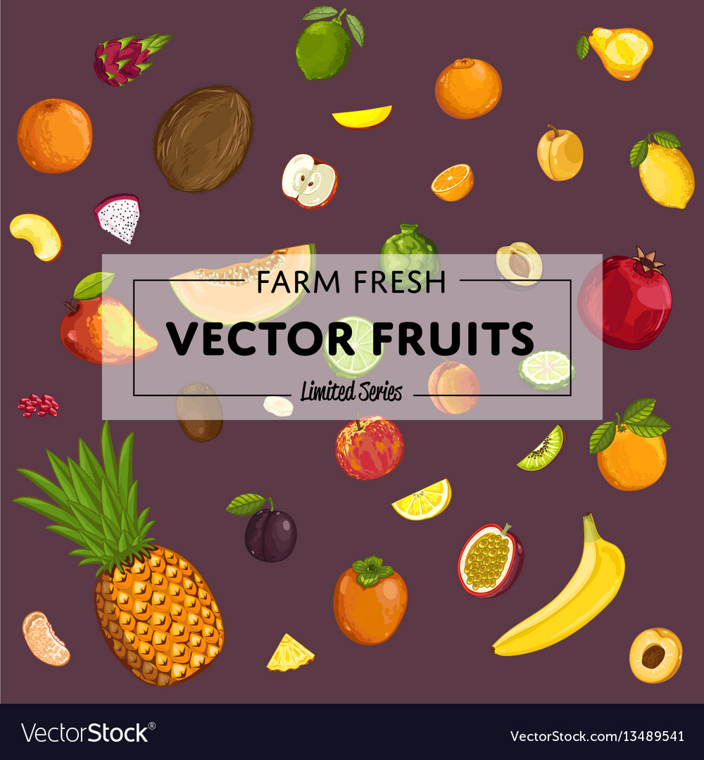 Farm fresh fruit poster