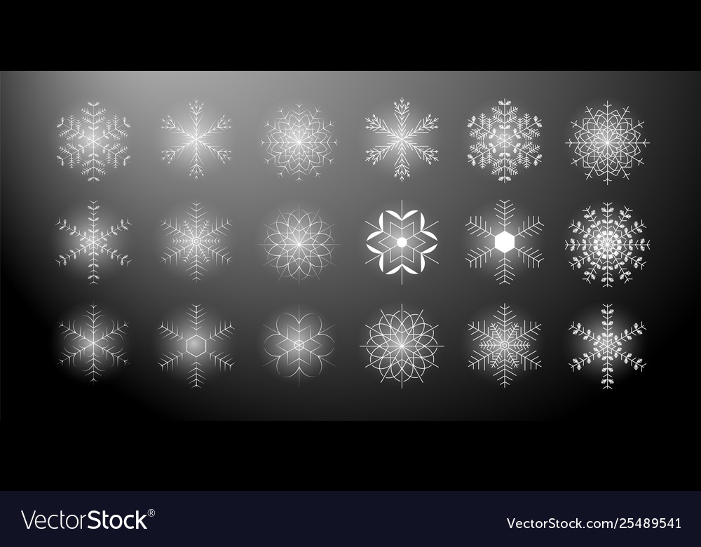 Shining Schneeflocken Ikone