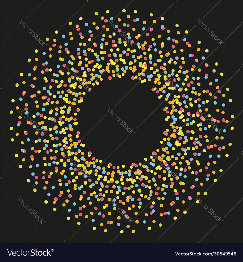 Abstract background with circles bokeh lights