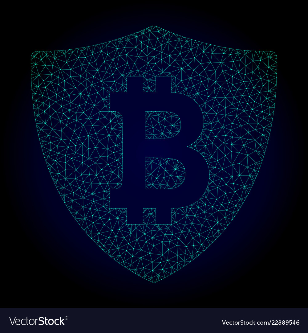Bitcoin protection polygonal frame mesh