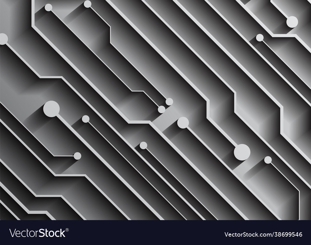Circuit technology background with hi-tech vector image Circuit technology background with hi-tech
