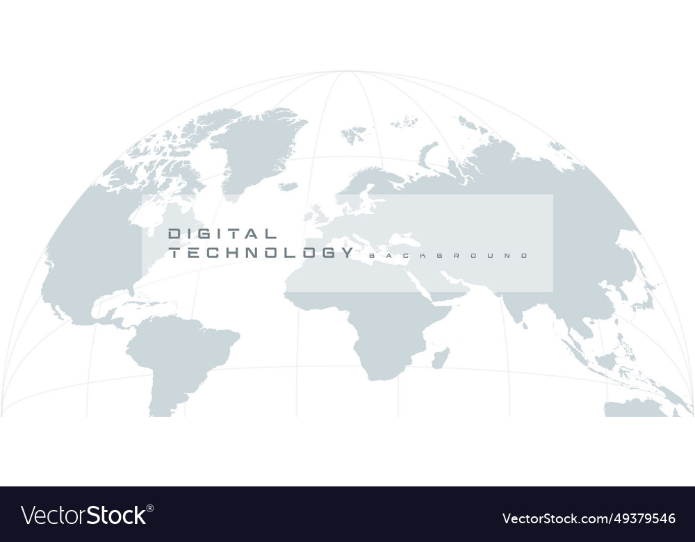 Digital technology futuristic internet network ai vector image Digital technology futuristic internet network ai