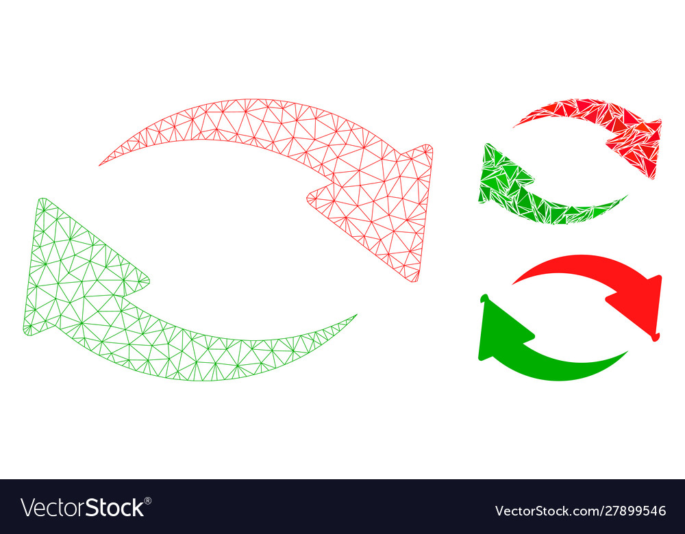Exchange mesh network model and triangle vector image Exchange mesh network model and triangle