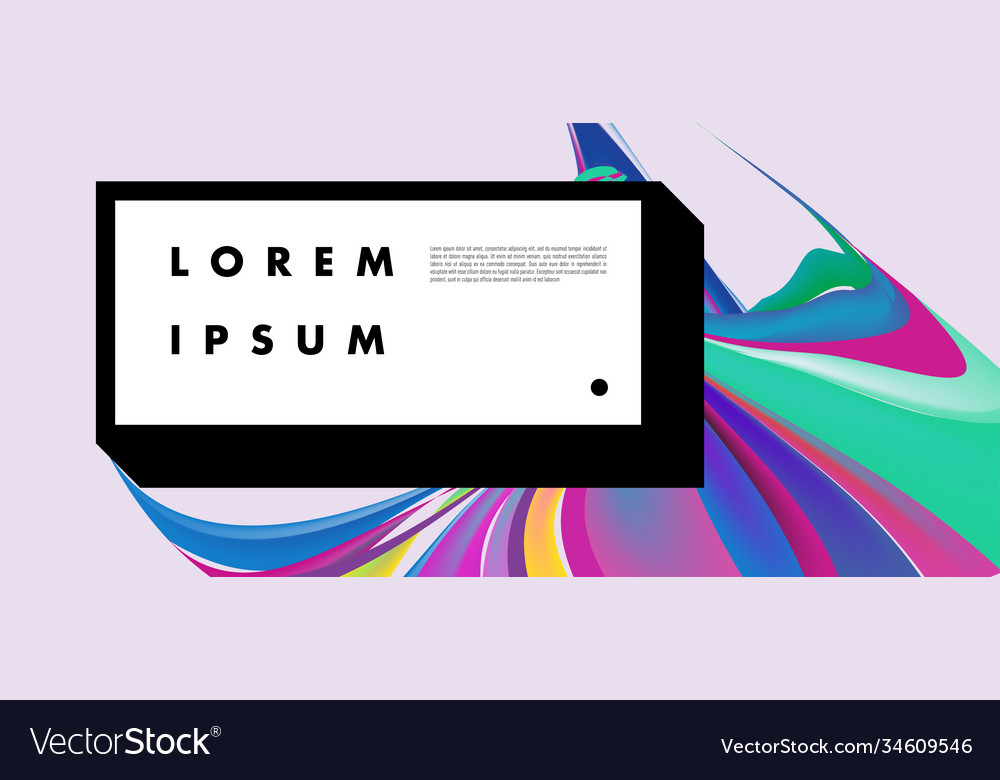 Modern colorful landing page abstract fluid