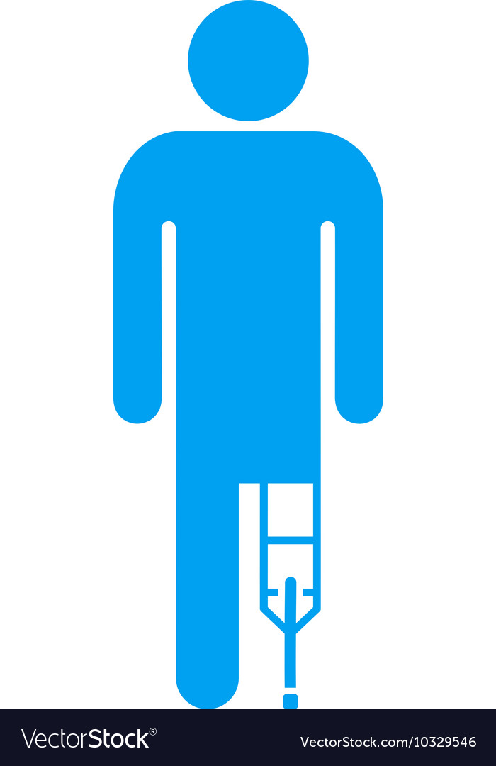Patient man flat icon