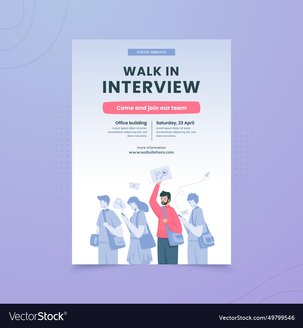 Walk In Interview Job Recruitment On Poster Design walk-in-interview-job-recruitment-on-poster-design