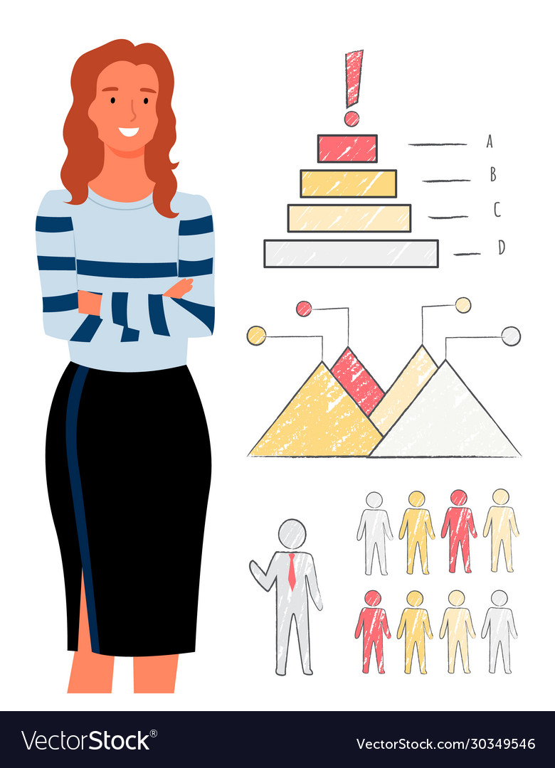 Frau liefert HR Analytics Bericht