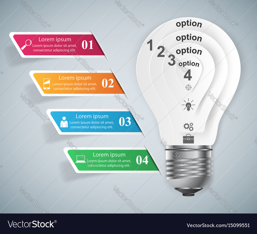 Business infographics origami style Royalty Free Vector