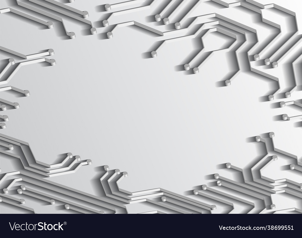 Circuit technology background with hi-tech vector image Circuit technology background with hi-tech
