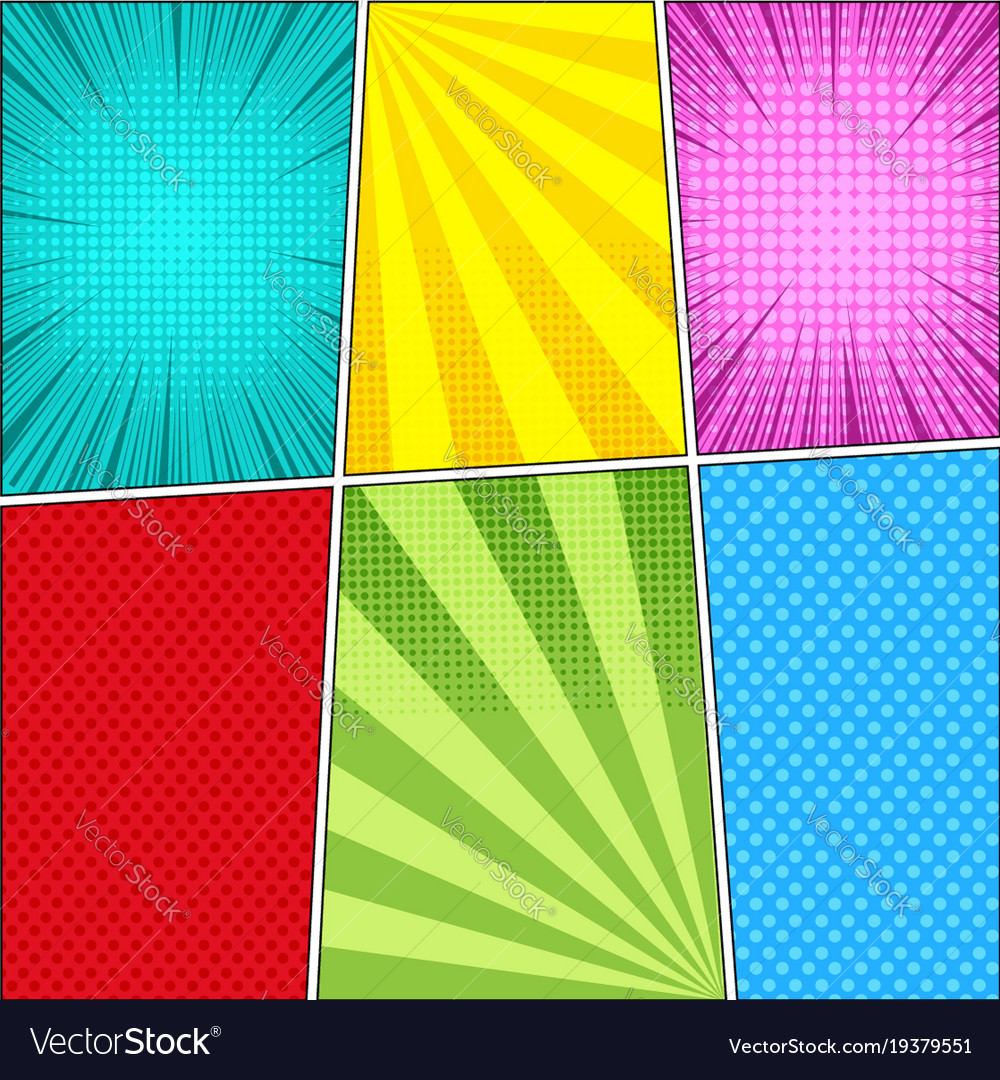 Comic book light background Royalty Free Vector Image