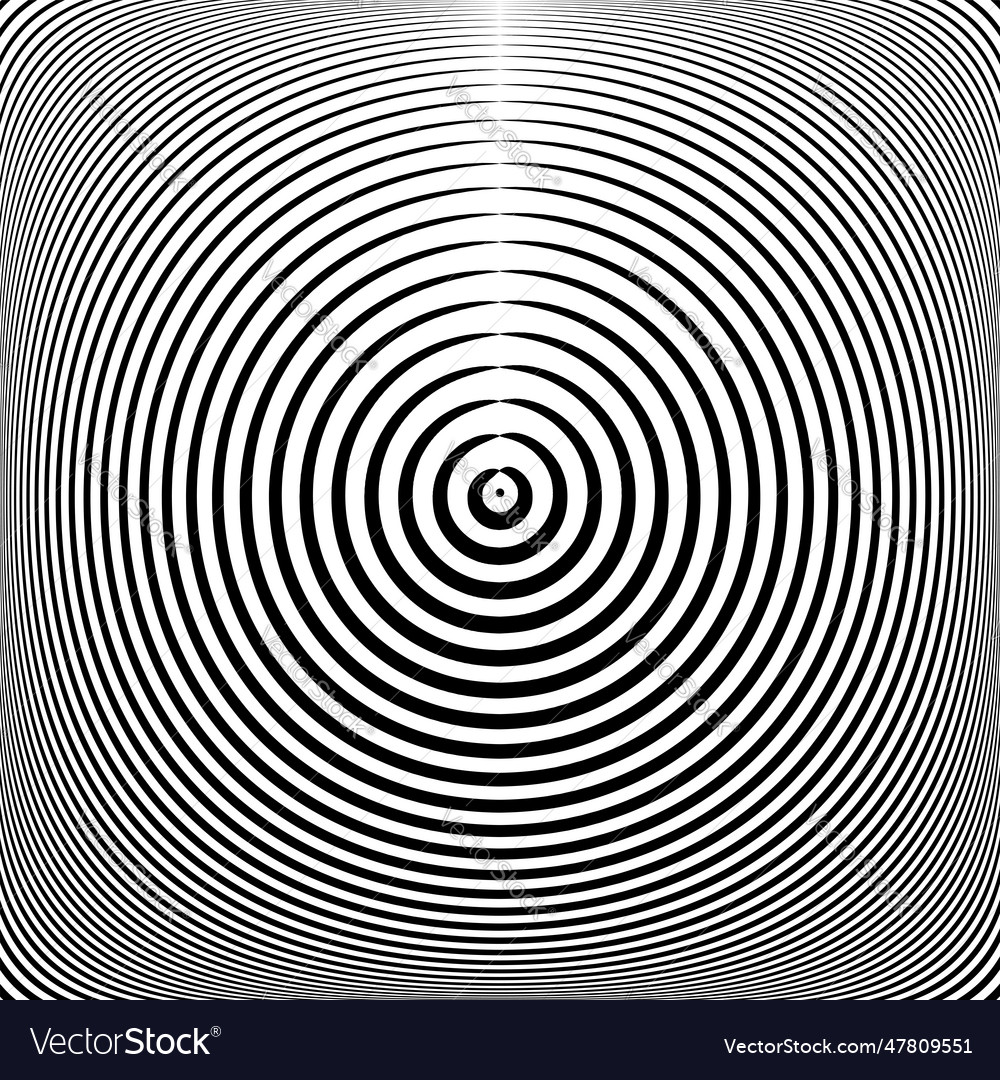 Concentric Rings Op Art
