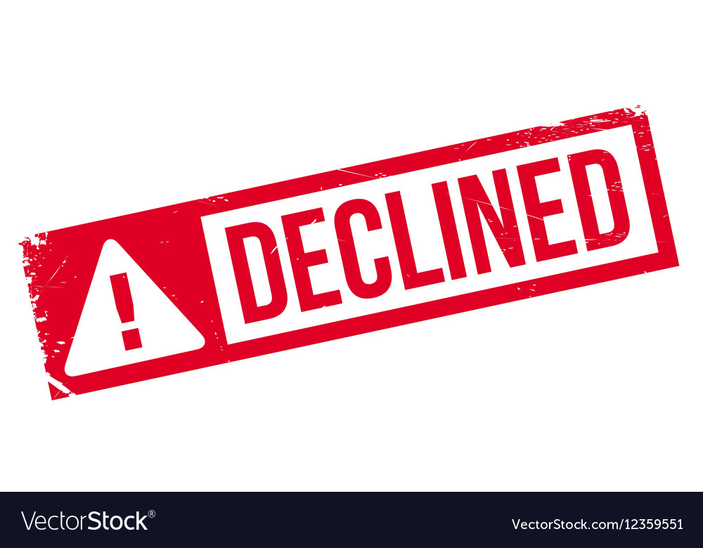  Declined Rubber Stamp Royalty Free Vector Image