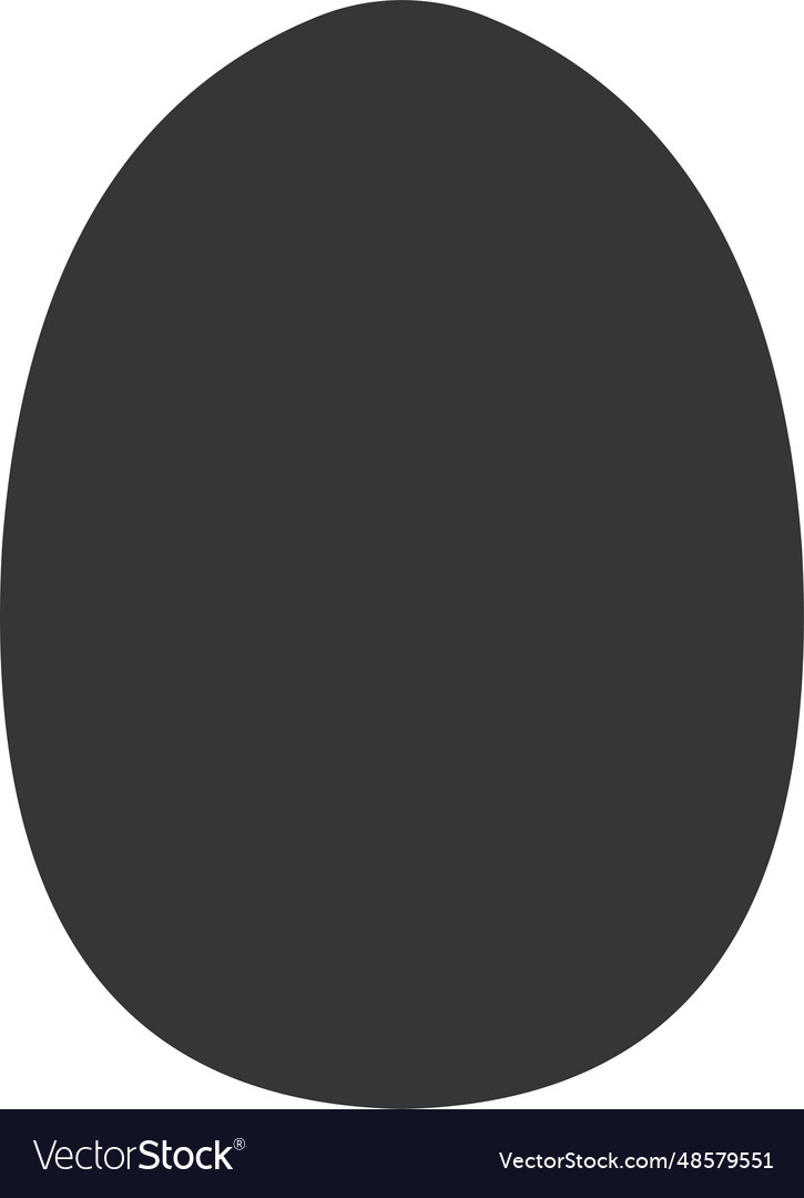 Egg shape template hand drawing easter bird