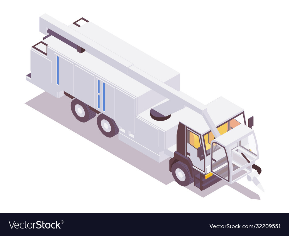 Front view an isometric aircraft deicer