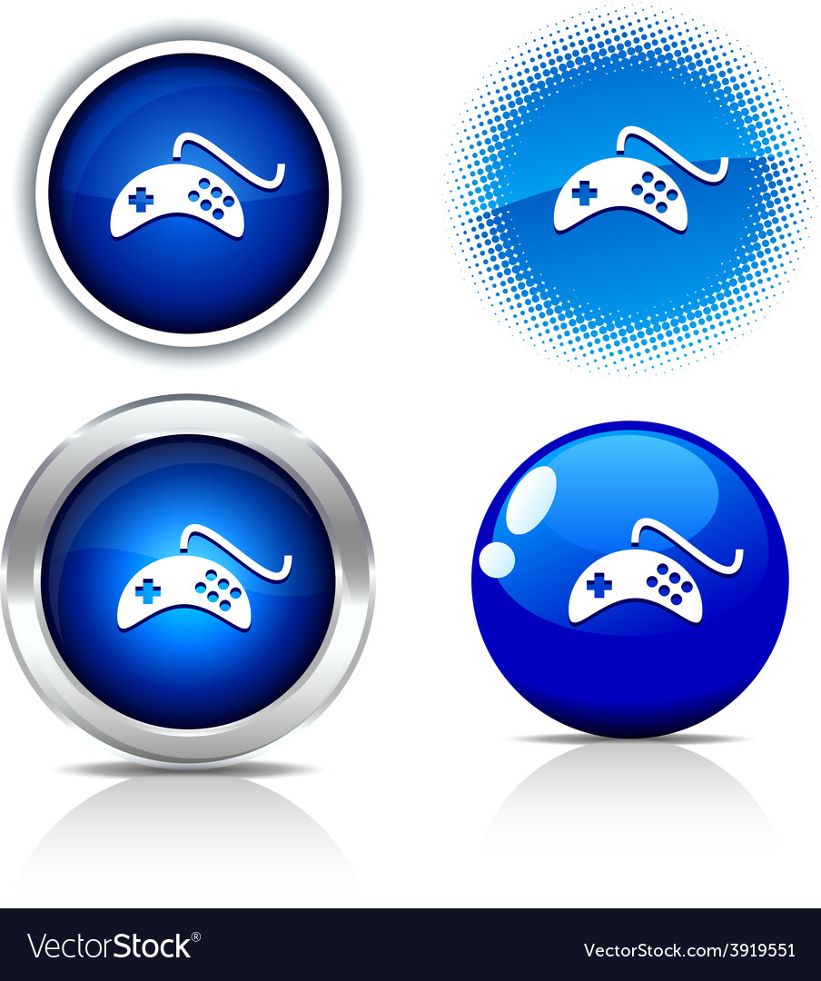 Gamepad buttons Royalty Free Vector Image VectorStock
