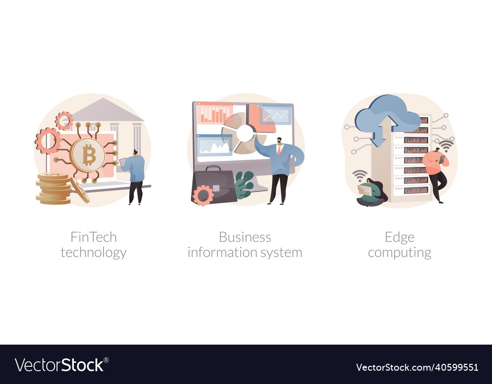 It infrastructure and technology integration vector image It infrastructure and technology integration