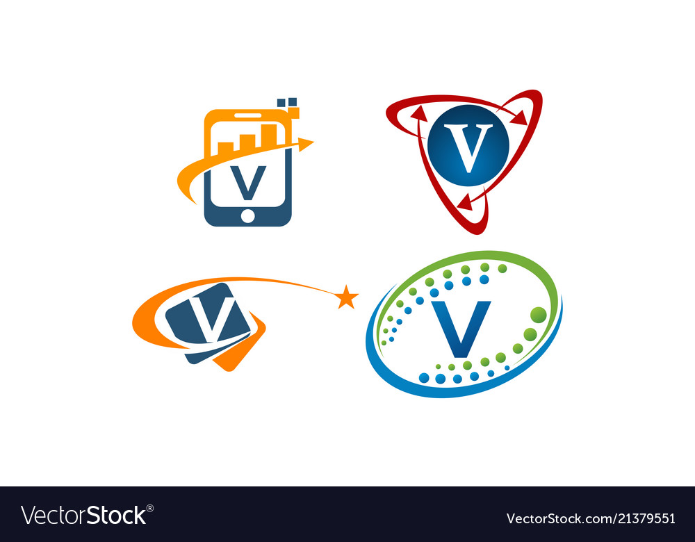 Logotype v modern template set