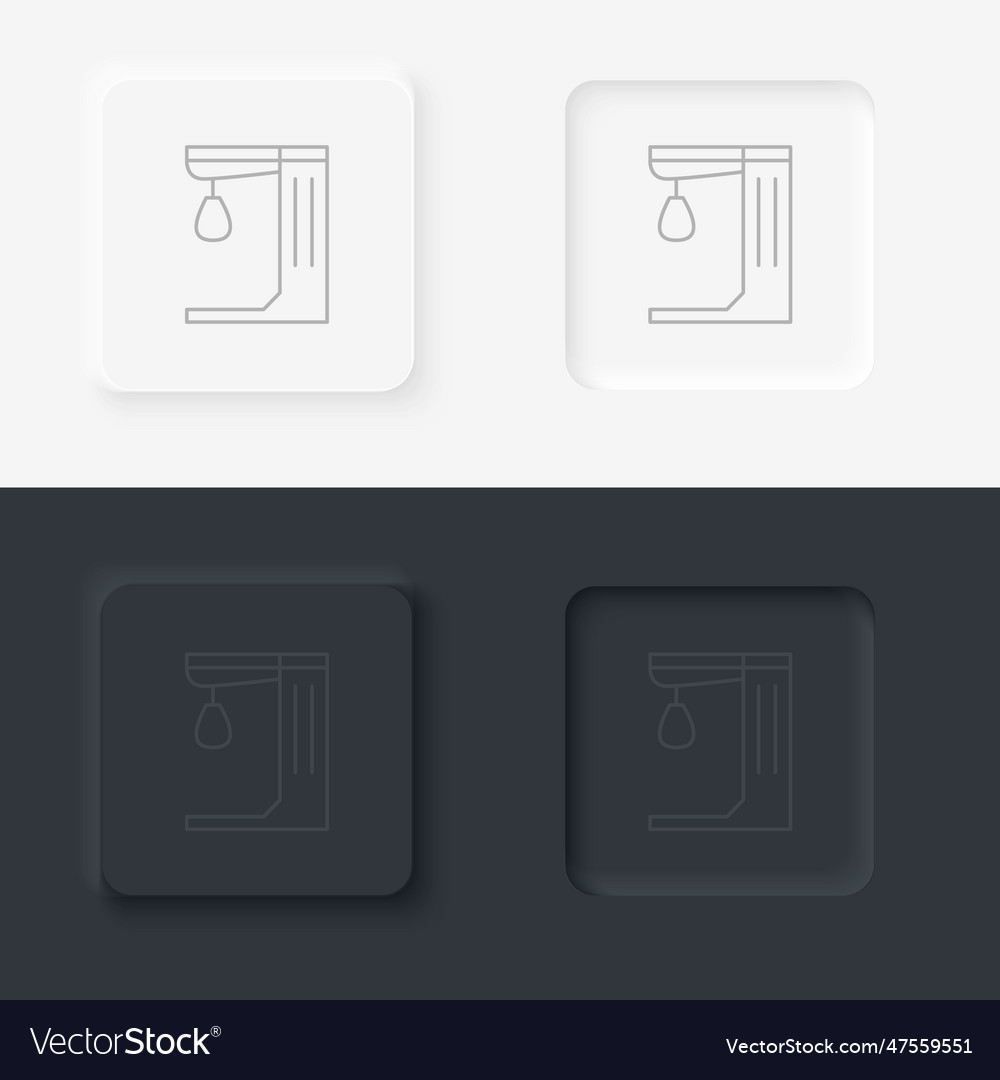 Punch game retro arcade neumorphic style button Vector Image Punch game retro arcade neumorphic style button