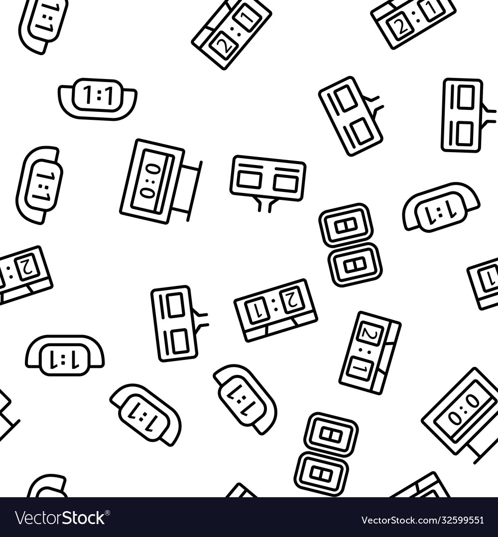 Scoreboard game tool seamless pattern