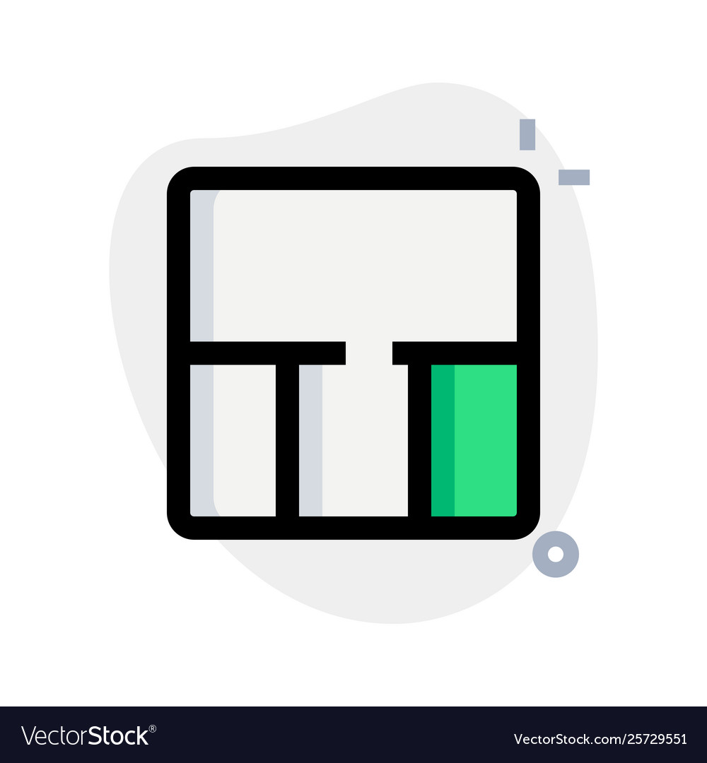 Top row grid table with vertical columns