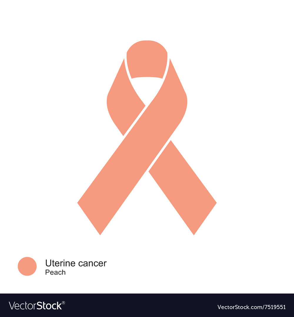 Uterine Cancer Awareness Ribbon