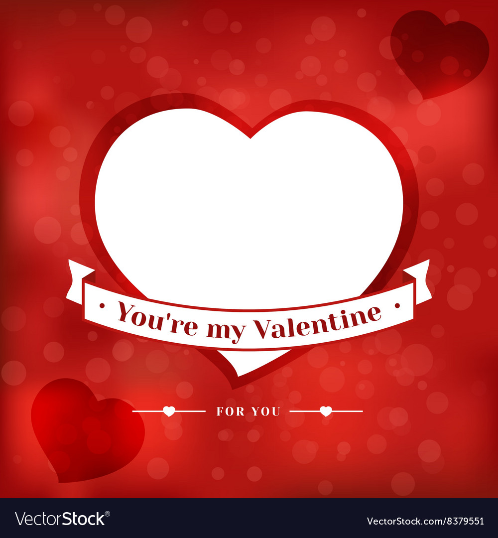 Valentines day card poster