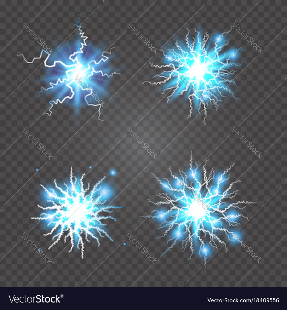 Ball lightning plasma sphere electric discharge Vector Image